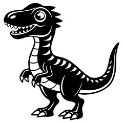 vector illustration of dinosaur cartoon
