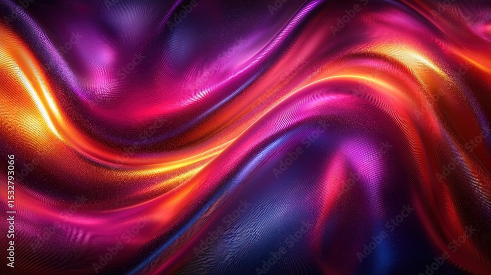 Poster vibrant flowing colors in a dynamic abstract design