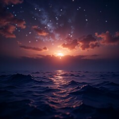 Fototapeta premium sunset over the sea