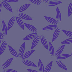 Vintage floral seamless pattern. Trendy painted flower background. Repeating floral patter
