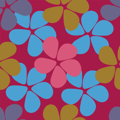 textile design with cute silhouette foliage pattern image
