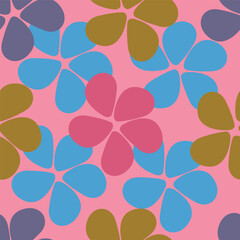 textile design with cute silhouette foliage pattern image
