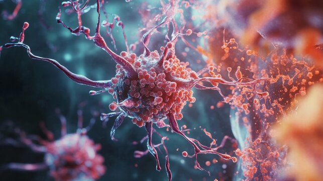 Neurons Affected by Amyloid Beta Plaques in Accumulation Processes