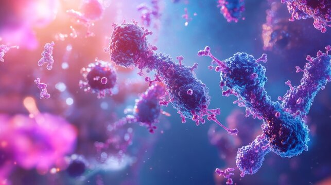Intricate Visualization of Monoclonal Antibodies Targeting Proteins