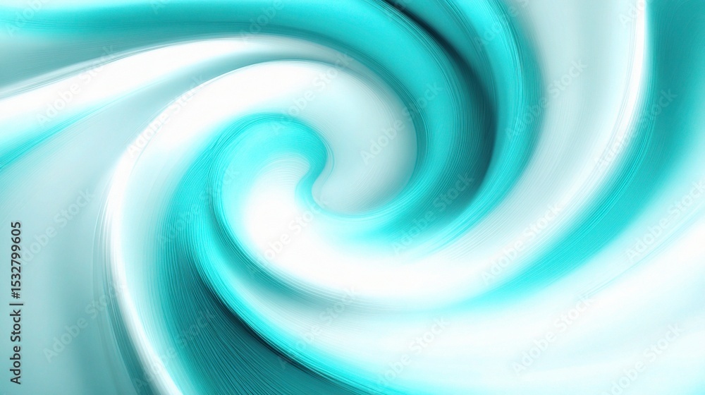 Poster high-quality cyan swirl pattern in digital space for background use