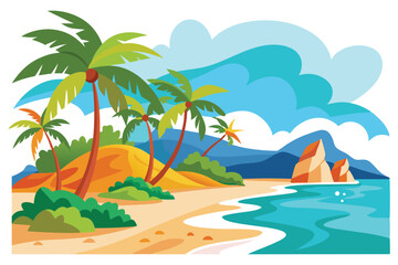 Abstract tropical beach