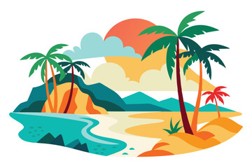 Abstract tropical beach