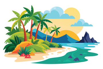 Abstract tropical beach