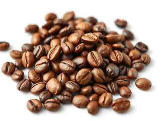 Obraz premium Roasted coffee beans with rich texture and warm tones, embodying the essence of artisanal coffee craftsmanship
