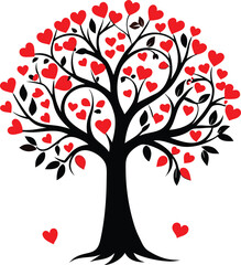 Obraz premium A comprehensive collection of diverse tree illustrations, featuring stylized depictions of various trees from different seasons and perspectives, ranging from simple outlines to more detailed designs.