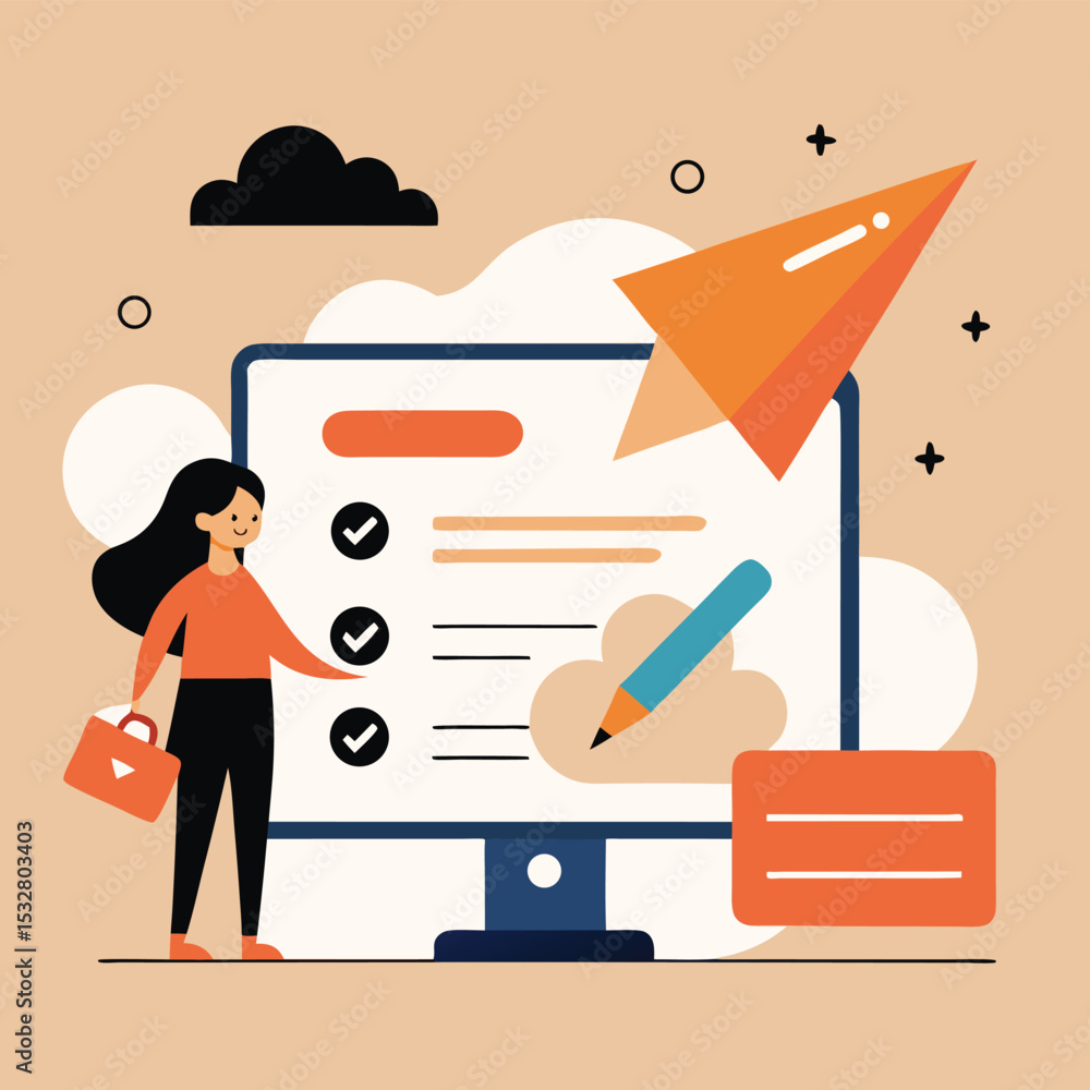 Poster streamline your workflow efficient task management & planning