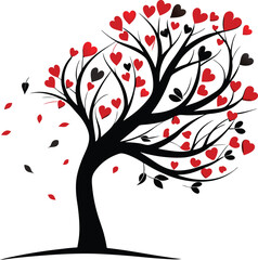 Obraz premium A comprehensive collection of diverse tree illustrations, featuring stylized depictions of various trees from different seasons and perspectives, ranging from simple outlines to more detailed designs.