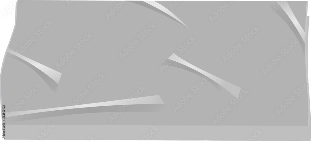 Aufkleber abstract gray panel showing slanted strips in flat design on transparent background