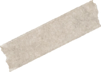 Flat design brown masking tape strip is being shown on transparent background with jagged ends