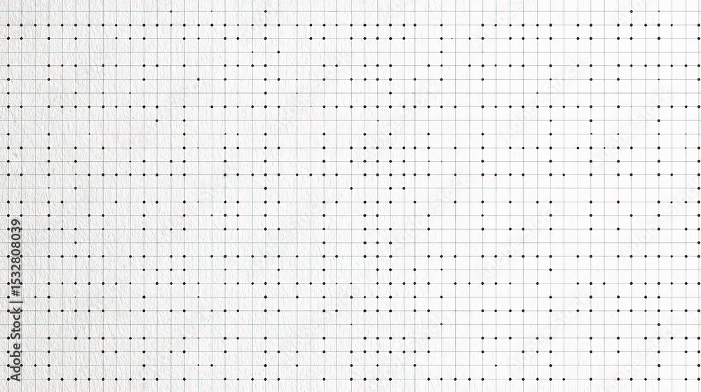 Aufkleber white graph sheet background with faint dotted grid pattern