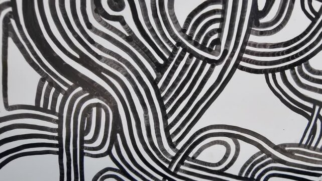 The image is a black and white drawing of a tree with many branches