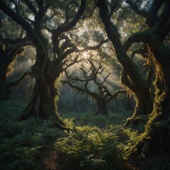 Fototapeta premium morning in the forest