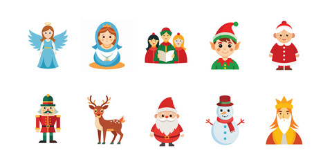 Characters and People Vector Illustration – Cartoon, Clipart and Line Art Design for Printable Graphics