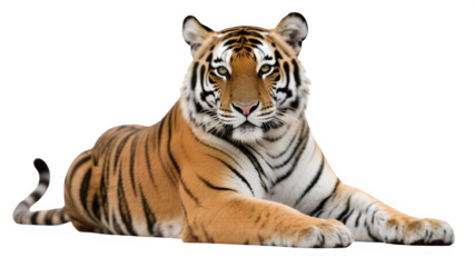 tiger isolated on white