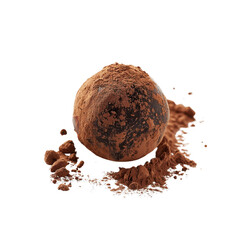 Single Dark Chocolate Truffle Coated in Cocoa Powder