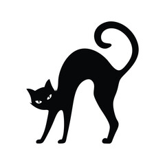 Cat silhouette, black cat silhouette
