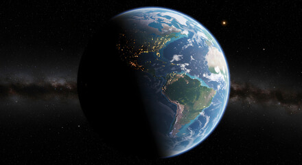 Fototapeta premium Planet. Exoplanet. High-Detailed Exoplanet. High-Detailed Planet. Planet on the Universe. Exoplanet on the Universe.