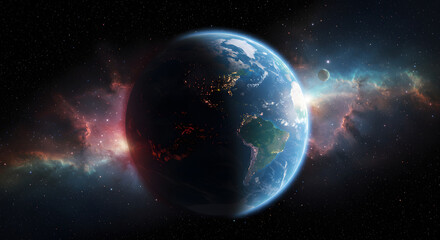 Fototapeta premium Planet. Exoplanet. High-Detailed Exoplanet. High-Detailed Planet. Planet on the Universe. Exoplanet on the Universe.