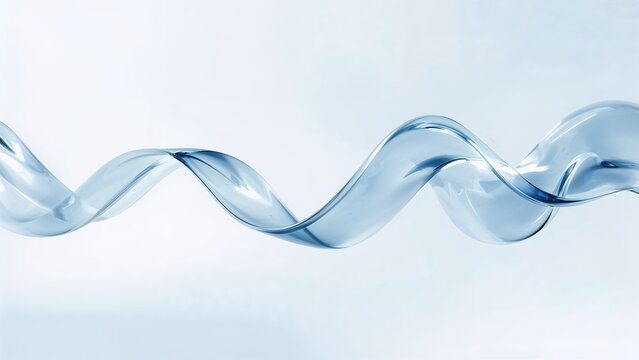 Abstract light blue wave