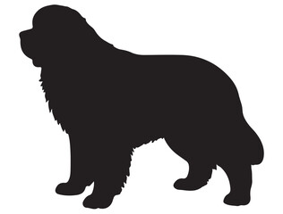 FOUNDLAND DOG SILHOUETTE