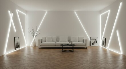 Modern minimalist living room with accent lighting (1)