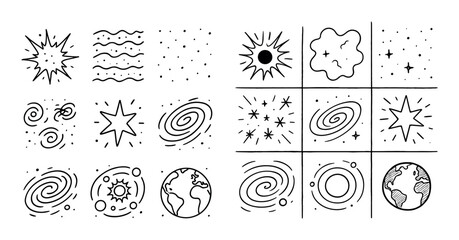 Cosmic Timeline Icons