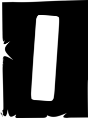 Dark gray pill bar is leaning in flat design on transparent background, featuring smooth corners