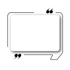 Bubble testimonial banner empty speech cloud for social media post, quote, text box vector