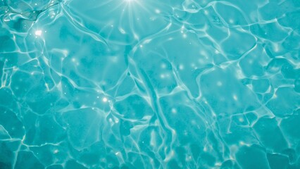 Obraz premium Turquoise swimming pool water texture