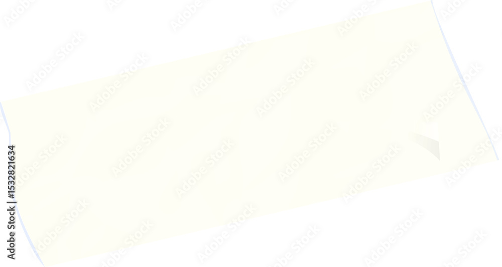 Poster floating flat vector parchment-like rectangle featuring faint patterns on transparent backdrop