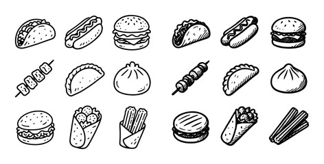 Street Food Icons