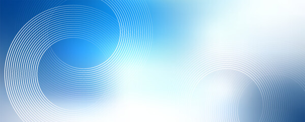 Gradient abstract background with circular line patterns. Vector