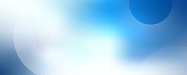 Gradient abstract background with circular line patterns. Vector