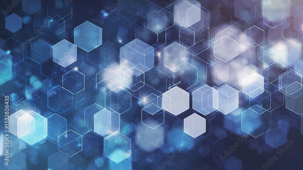 Poster abstract technology background with overlapping geometric shapes