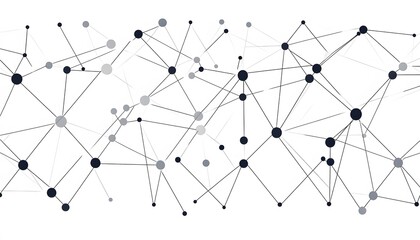 Abstract network graphic design with connecting lines and circles.