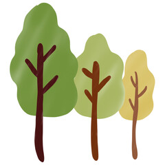 green tree with leaves