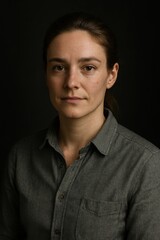 Obraz premium Confident Young Startup Founder in Cinematic Studio Portrait