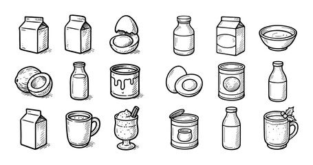 Dairy & Eggs Sketches
