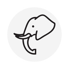Elephant icon SVG Vector