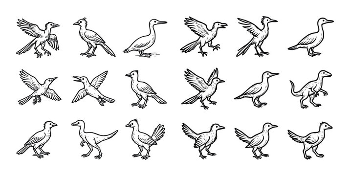 Primitive Bird Icons