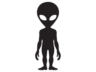 FUNNY ALIEN SILHOUETTE
