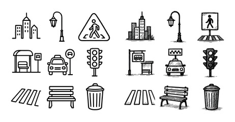 Urban Icon Grid