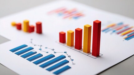 Simplified Economic Graphs and Diagrams on a White Surface