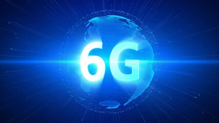 Illuminating the Future: A Dynamic Visual Representation of 6G Technology - Powered by Adobe