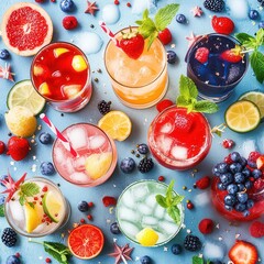 Colorful Cocktails for Memorial Day Celebration